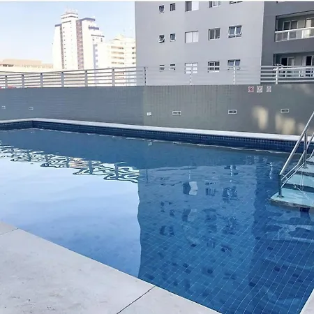 Apto Otima Localizacao A 100M Da Praia, Piscina, Ar Condicionado, Garagem E Portaria 24H Praia Grande  Exterior photo